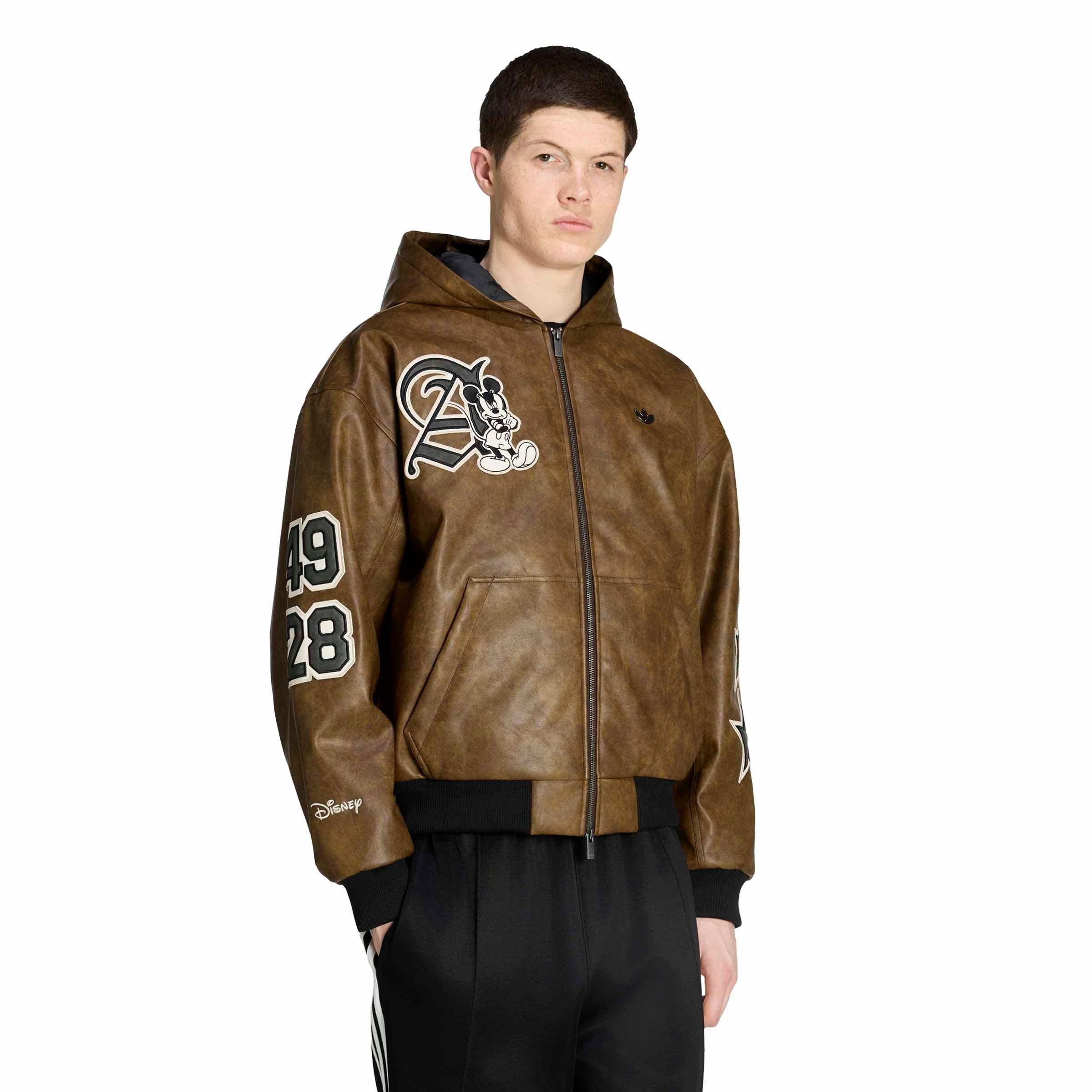 adidas Men's x Disney Mickey Mouse Dreams Jacket - Brown - BROWN